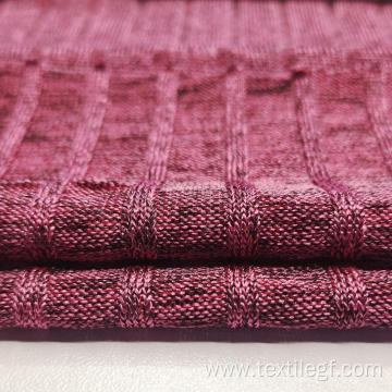 Polyester Rib Knitting Fabric